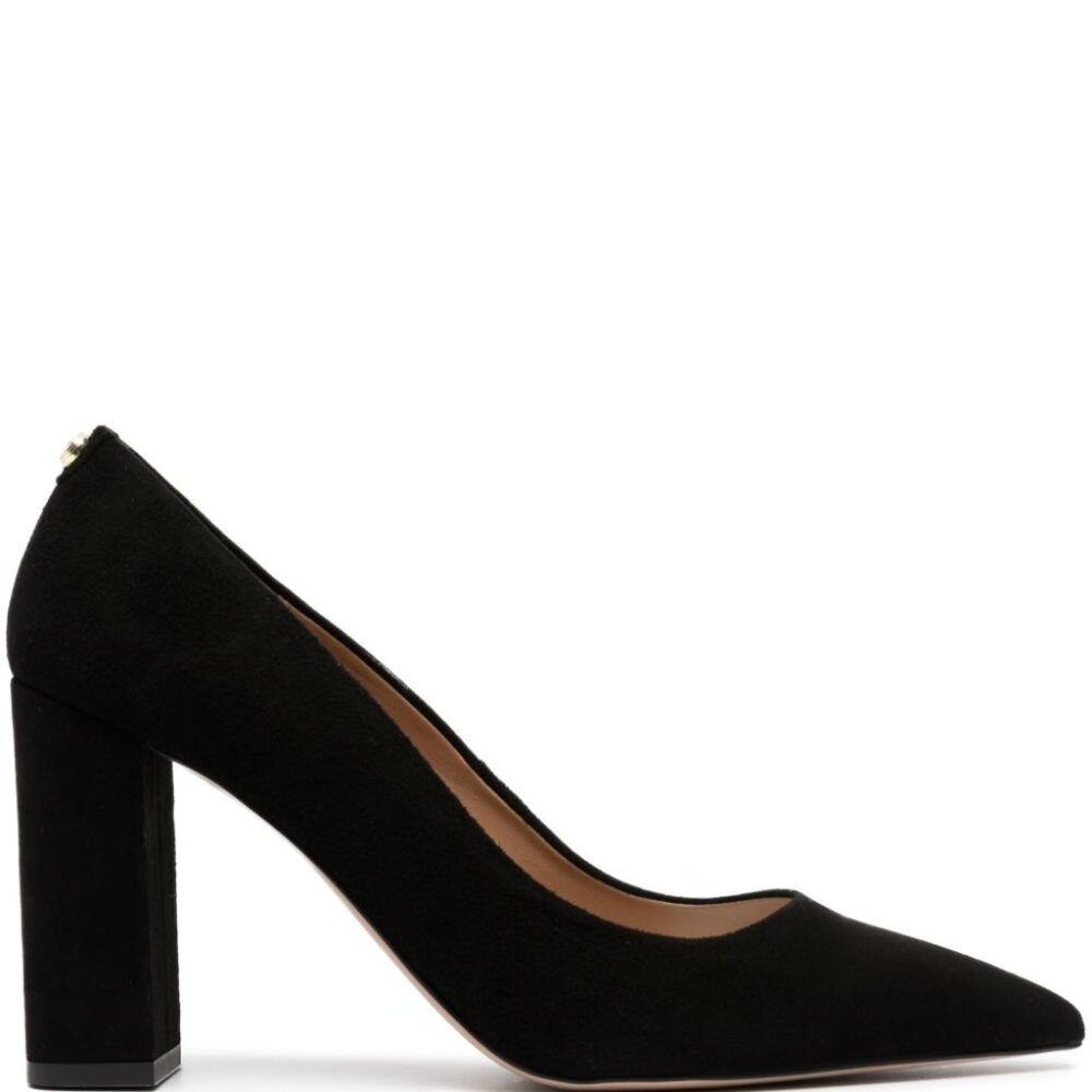 Hugo Boss 38 black suede pumps